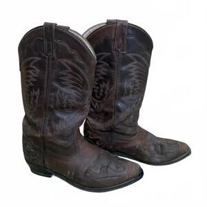 Smoky Mountain 6552 Distressed Brown Leather Western Boots Womens Size 7 D
